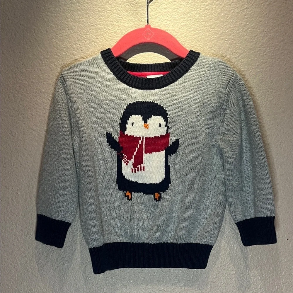 Gymboree Boy’s Penguin Sweater Cotton Size 18-24 Months